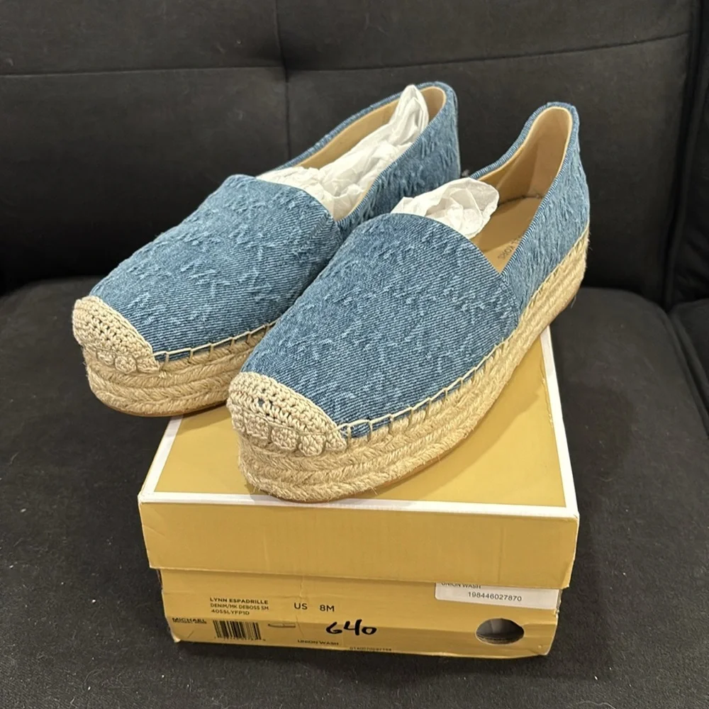 michael kors denim platform loafers - Picture 3 of 4